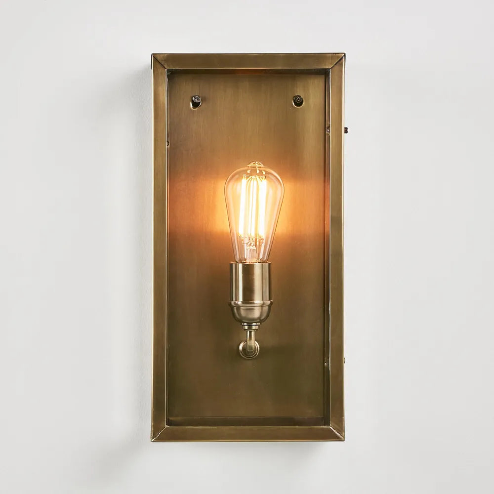 Goodman Outdoor Wall Light Ant Brass