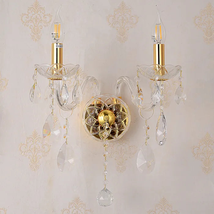 Bromley Crystal Wall Light - 2 Light