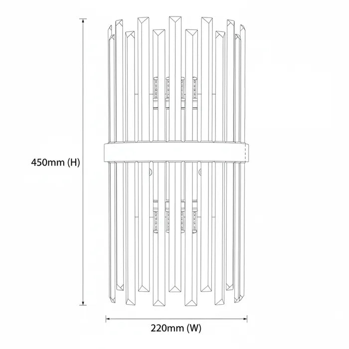 Oxford Wall Light-BK