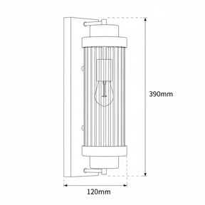 Cambridge Wall Light - 400mm - Black