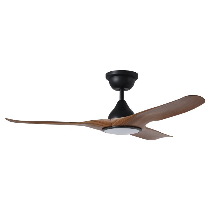 TAHITI IP66 52" DC LED BLK/NEW TEAK
