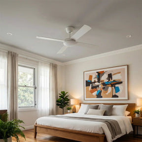 Eco Silent Pro DC Ceiling Fan with Remote – White 48″