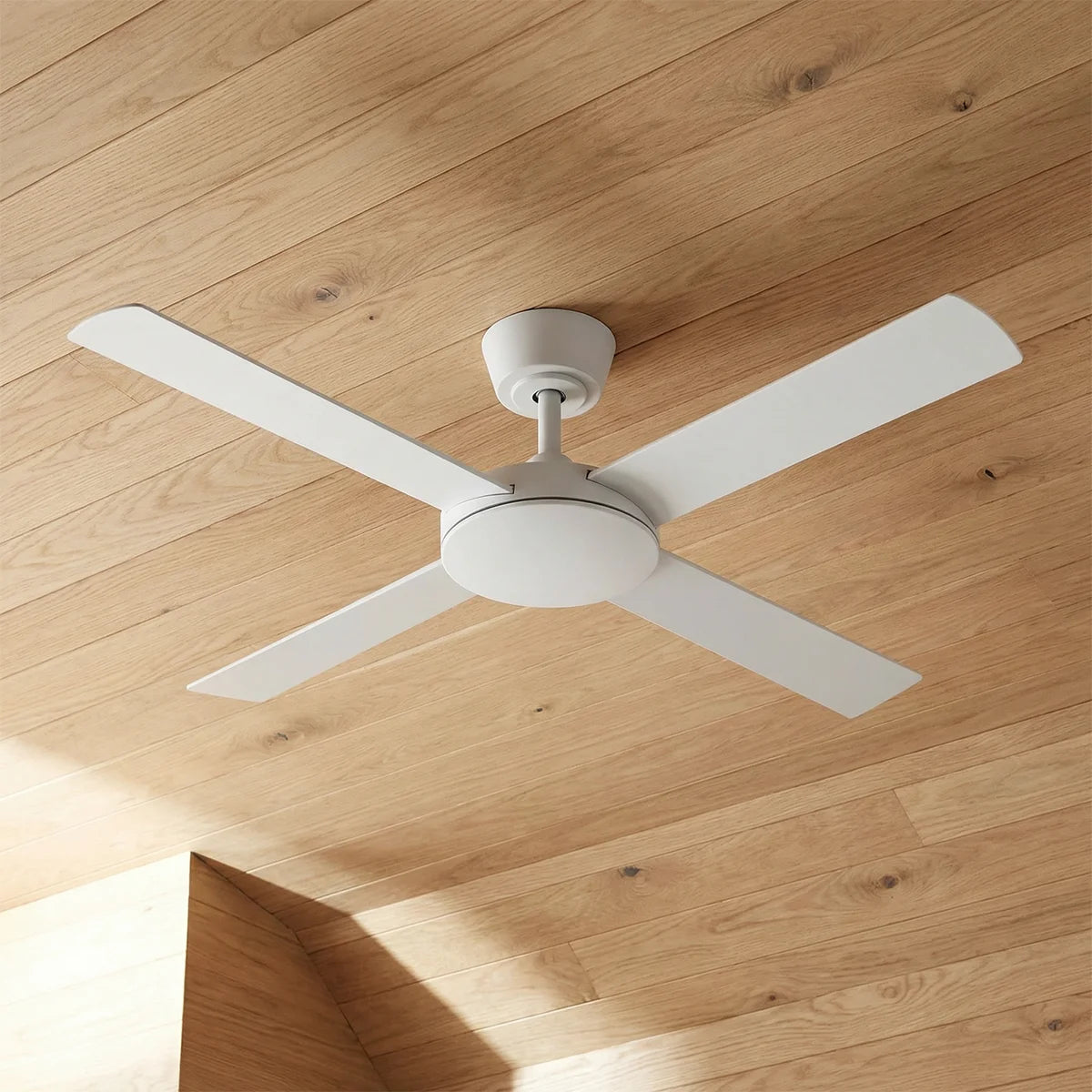 Eco Silent Pro DC Ceiling Fan with Remote – White 48″