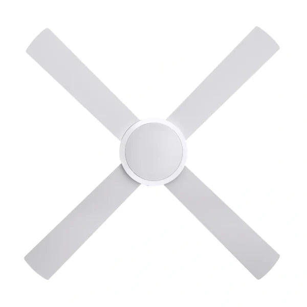 Eco Silent Pro DC Ceiling Fan with CCT LED Light – White 48″