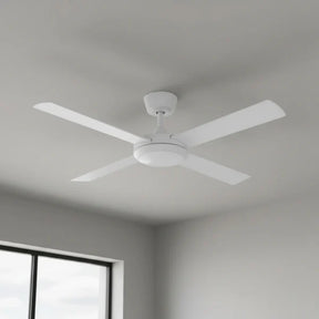 Eco Silent Pro DC Ceiling Fan with CCT LED Light – White 48″