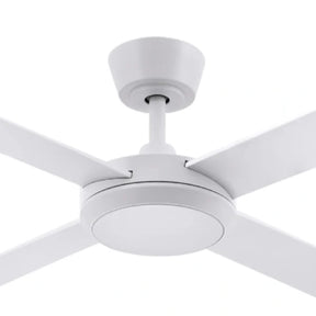 Eco Silent Pro DC Ceiling Fan with CCT LED Light – White 48″