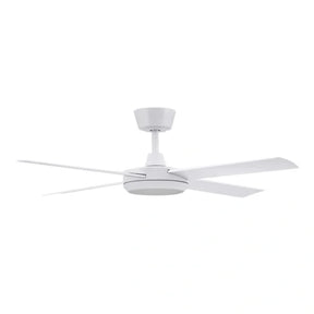 Eco Silent Pro DC Ceiling Fan with CCT LED Light – White 48″