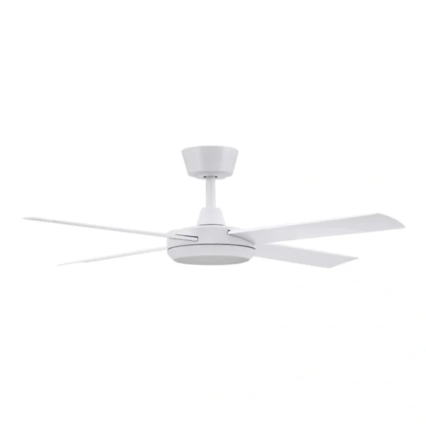 Eco Silent Pro DC Ceiling Fan with CCT LED Light – White 48″