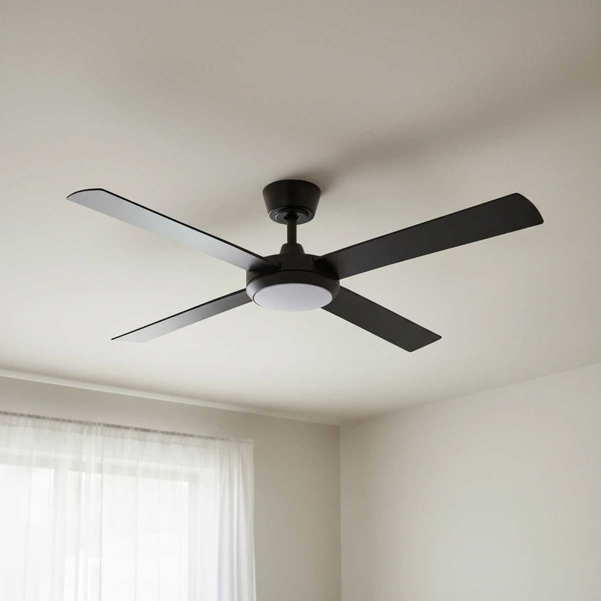 Eco Silent Pro DC Ceiling Fan with CCT LED Light – Black 52″