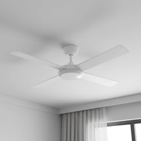 Eco Silent Pro DC Ceiling Fan with CCT LED Light – White 52″