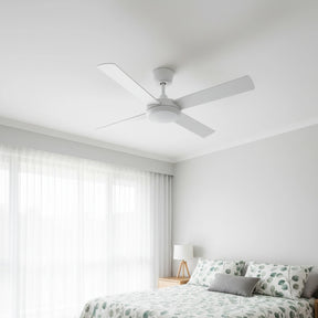 Eco Silent Pro DC Ceiling Fan with CCT LED Light – White 52″