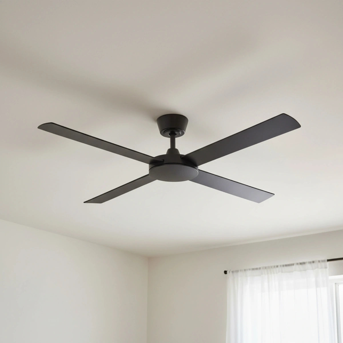 Eco Silent Pro DC Ceiling Fan with Remote – Black 56″