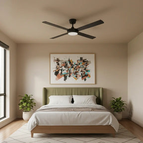 Eco Silent Pro DC Ceiling Fan with CCT LED Light – Black 56″