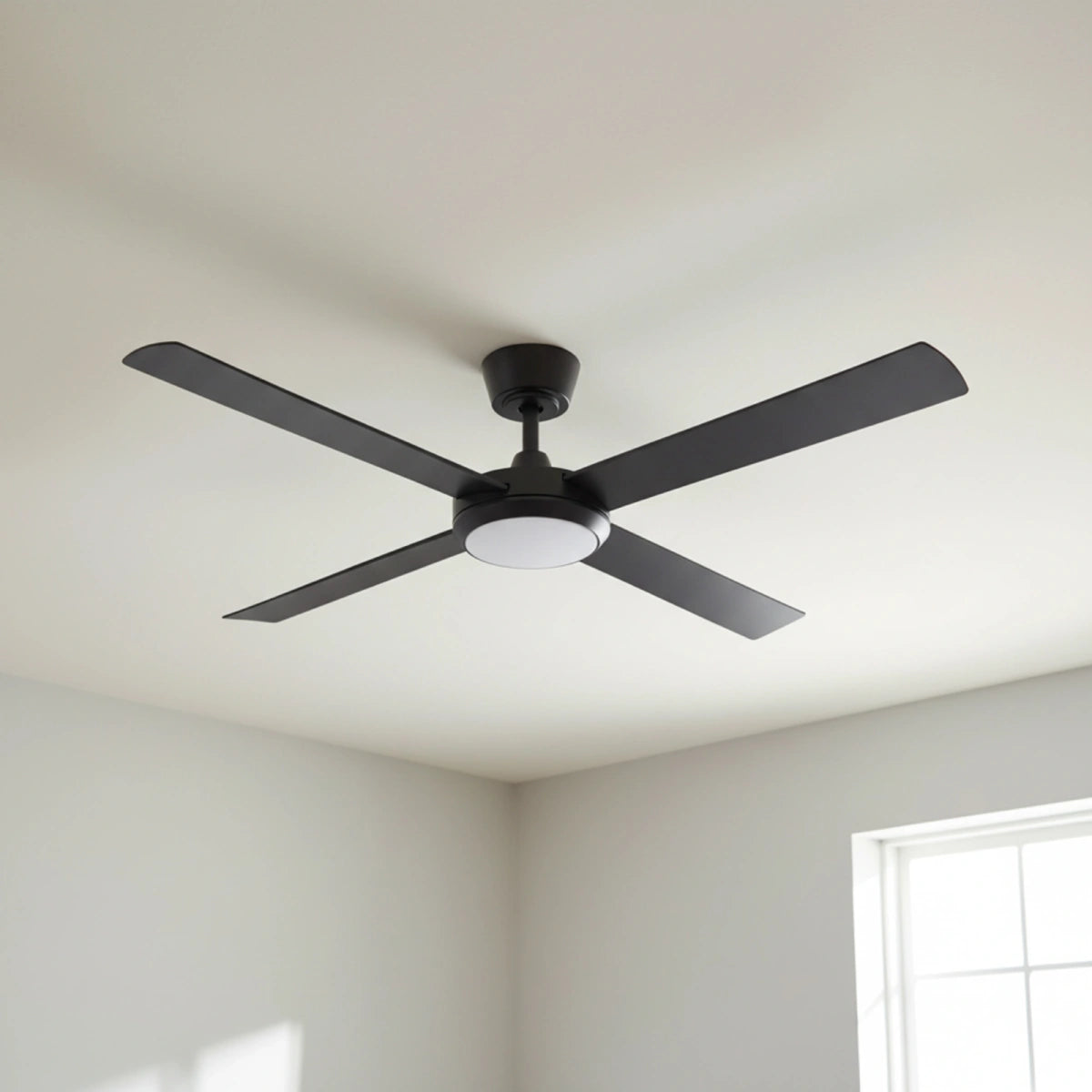 Eco Silent Pro DC Ceiling Fan with CCT LED Light – Black 56″