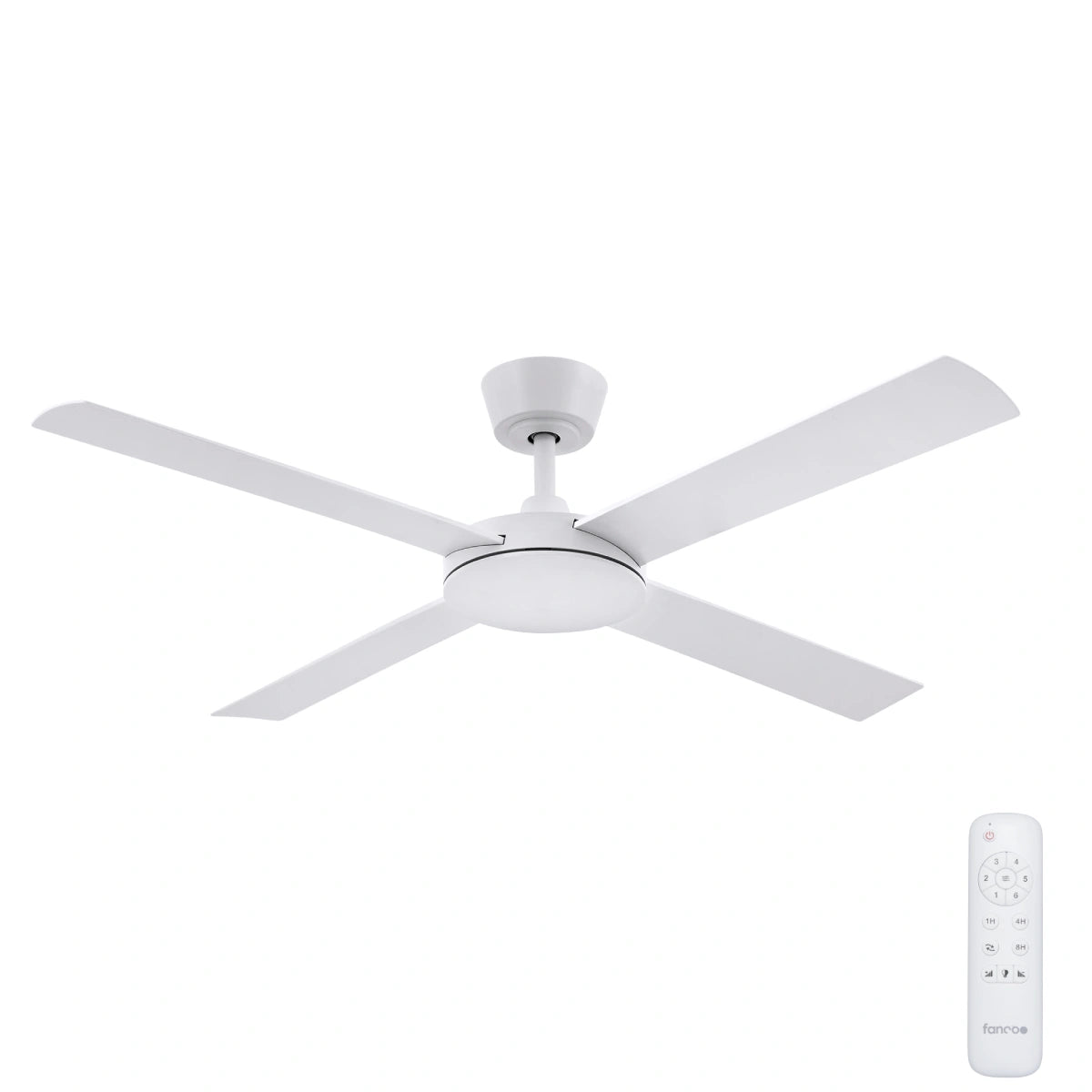 Eco Silent Pro DC Ceiling Fan with Remote – White 56″