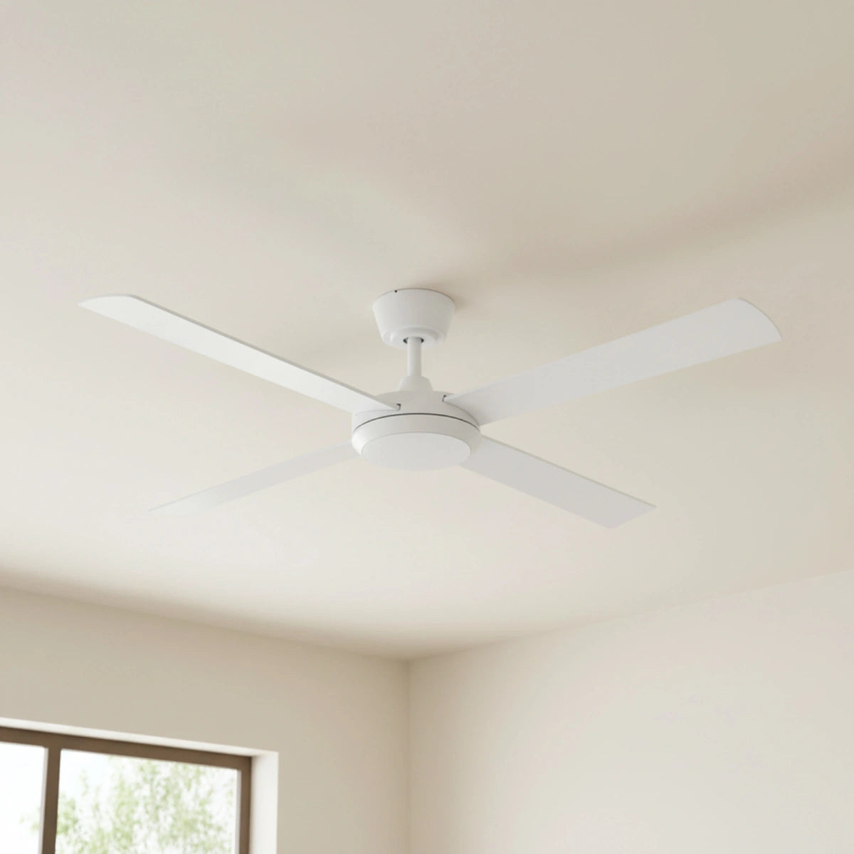 Eco Silent Pro DC Ceiling Fan with CCT LED Light – White 56″