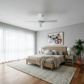 Eco Silent Pro DC Ceiling Fan with CCT LED Light – White 56″