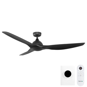 Horizon DC Ceiling Fan Remote and Wall Control – Black 64″