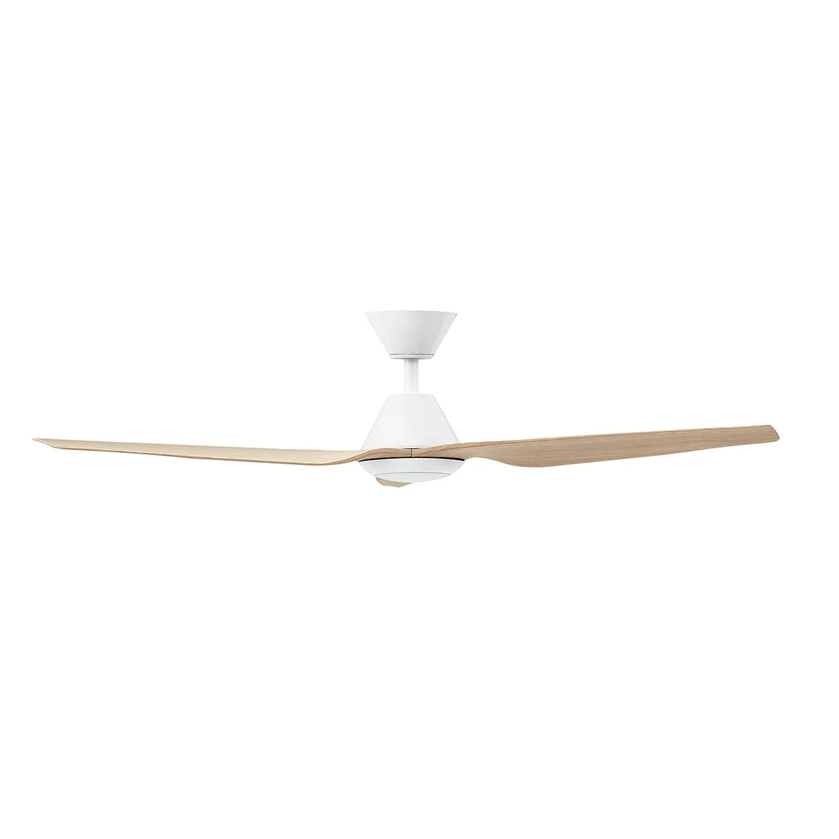 Infinity iD DC Ceiling Fan with CCT LED Light – Beechwood 54″
