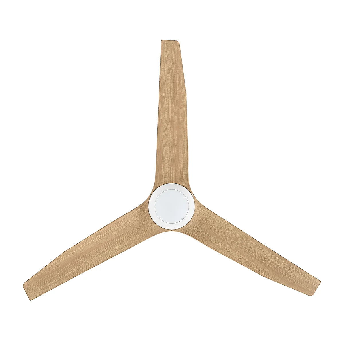 Infinity iD DC Ceiling Fan with CCT LED Light – Beechwood 54″