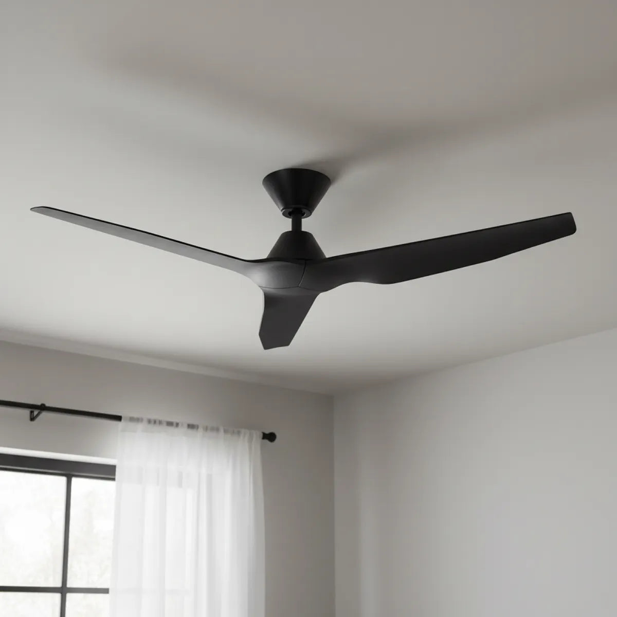 Infinity iD DC Ceiling Fan with Remote – Black 48″