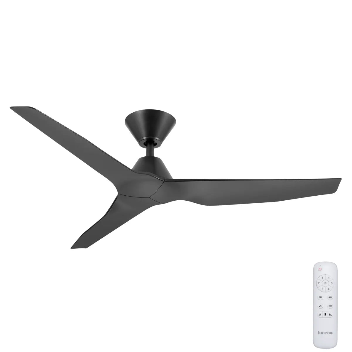 Infinity iD DC Ceiling Fan with Remote – Black 48″