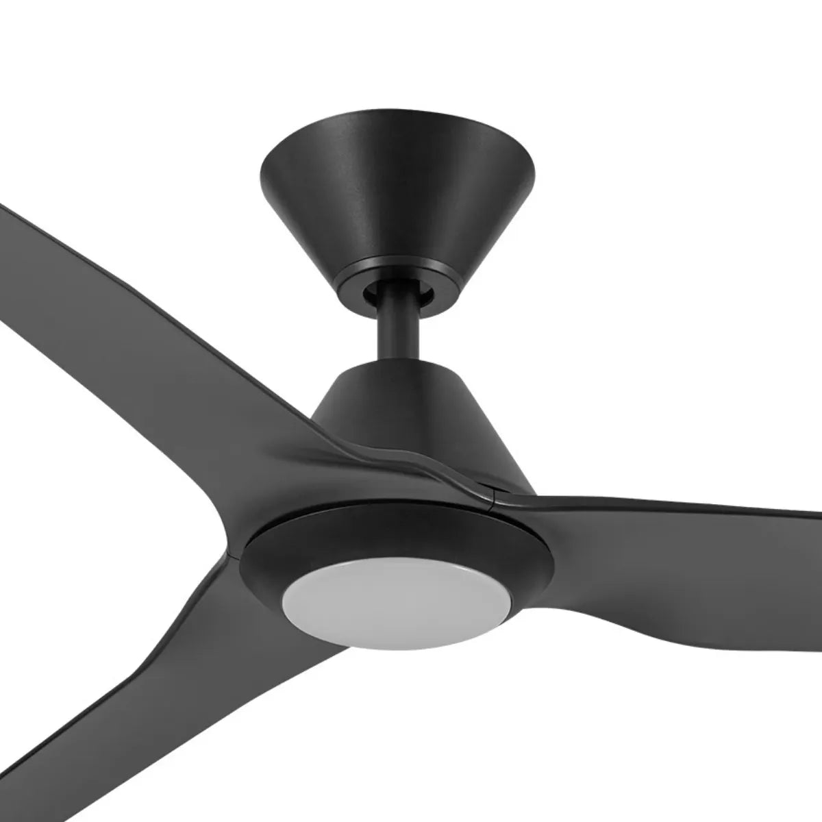 Infinity iD DC Ceiling Fan with CCT LED Light – Black 48″
