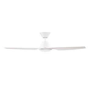 Infinity iD DC Ceiling Fan with CCT LED Light – White 48″
