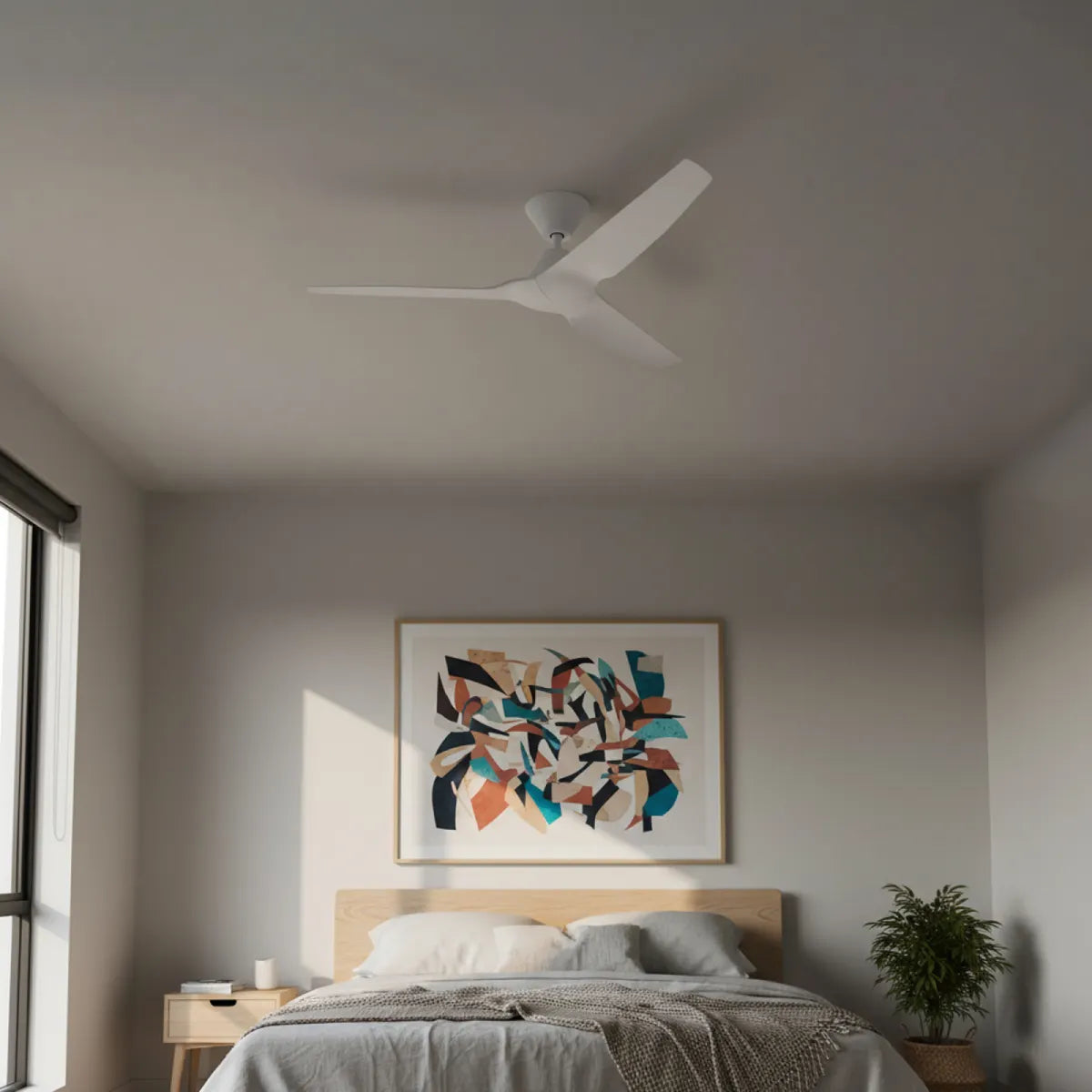 Infinity iD DC Ceiling Fan with Remote – White 48″
