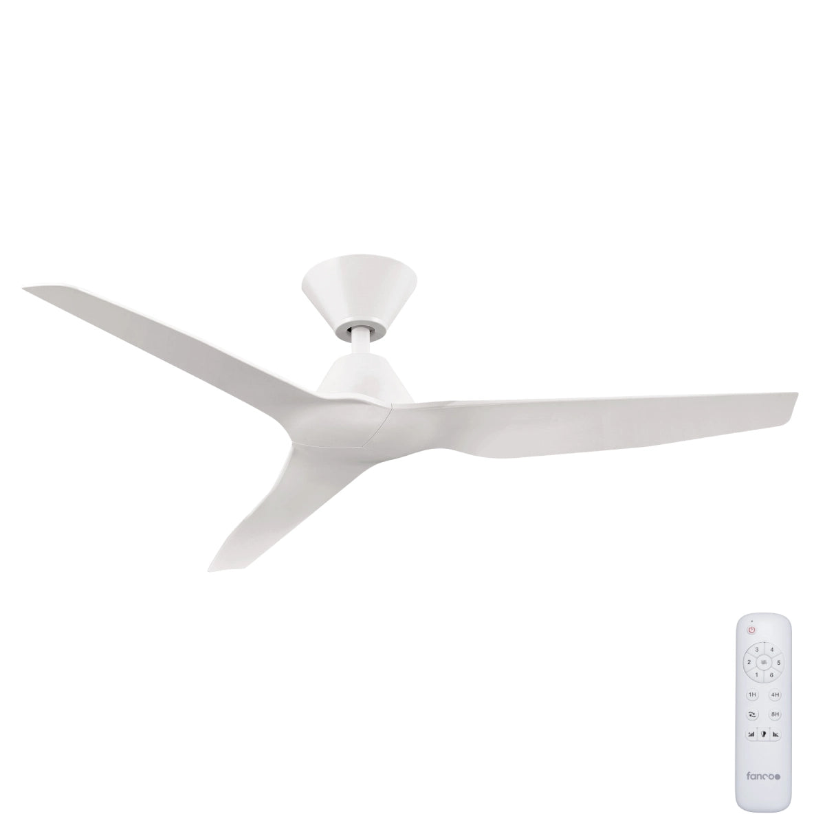 Infinity iD DC Ceiling Fan with Remote – White 48″