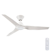 Infinity iD DC Ceiling Fan with CCT LED Light – White 48″