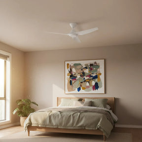 Infinity iD DC Ceiling Fan with CCT LED Light – White 48″