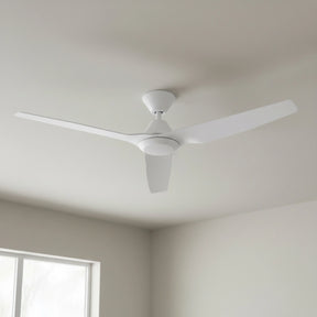 Infinity iD DC Ceiling Fan with CCT LED Light – White 48″