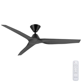 Infinity iD DC Ceiling Fan with Remote – Black 54″