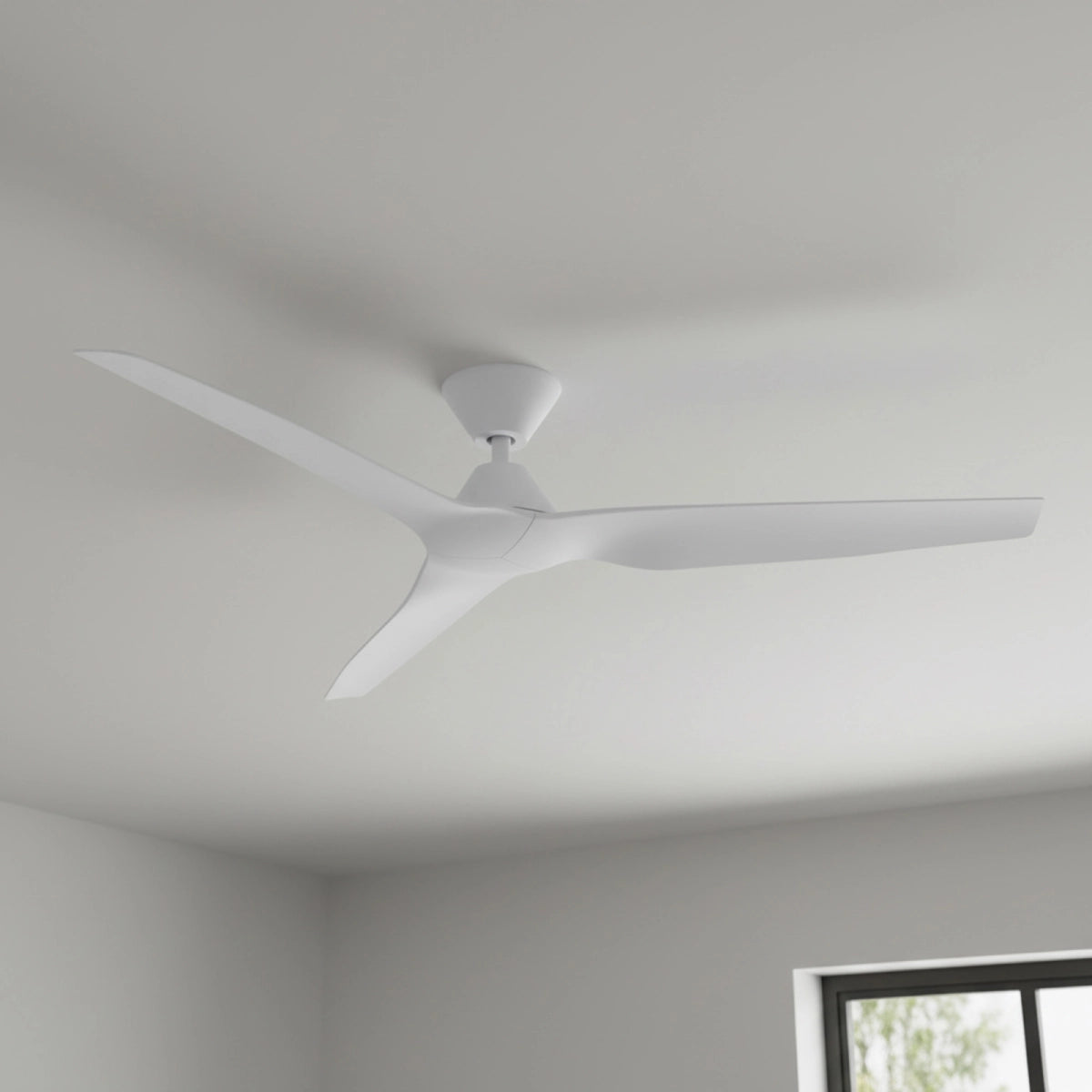 Infinity iD DC Ceiling Fan with Remote – White 54″