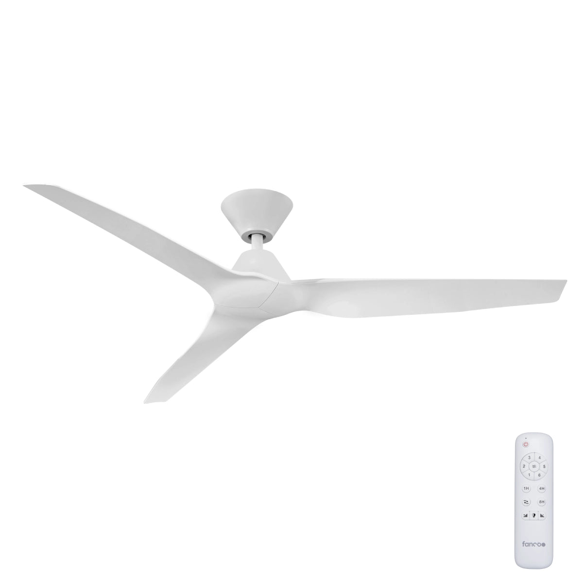 Infinity iD DC Ceiling Fan with Remote – White 54″