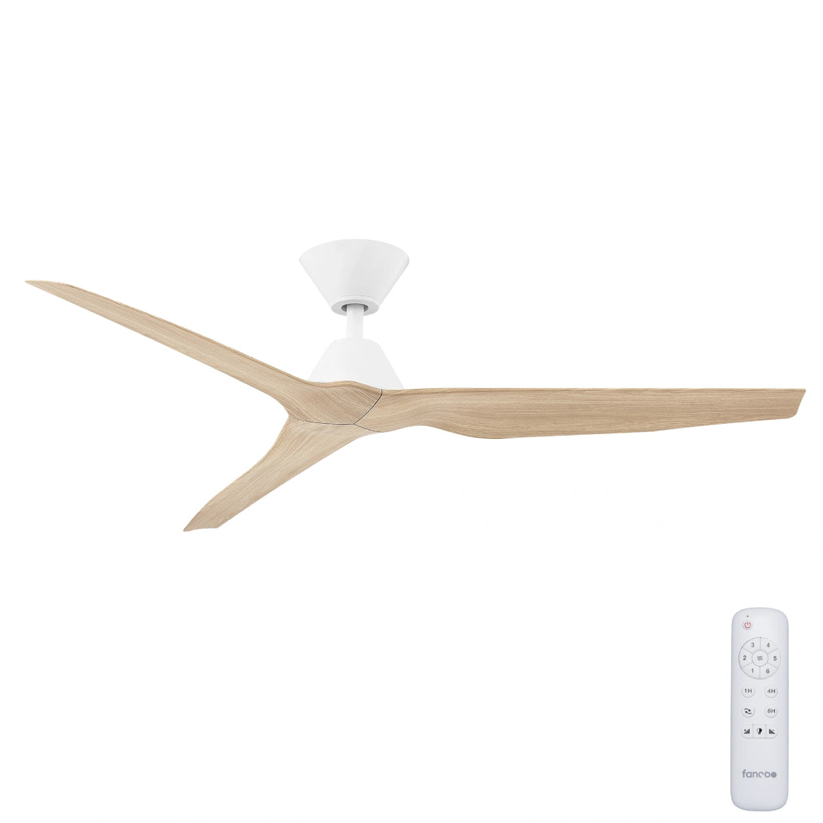 Infinity iD DC Ceiling Fan with Remote – Beechwood 54″