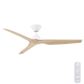 Infinity iD DC Ceiling Fan with Remote – Beechwood 54″