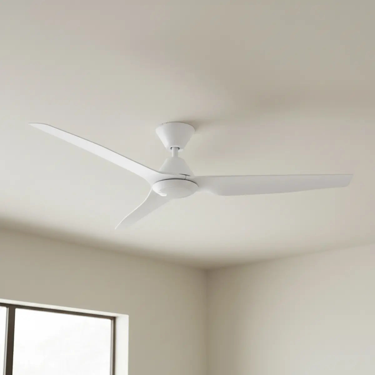 Infinity iD DC Ceiling Fan with CCT LED Light – White 54″