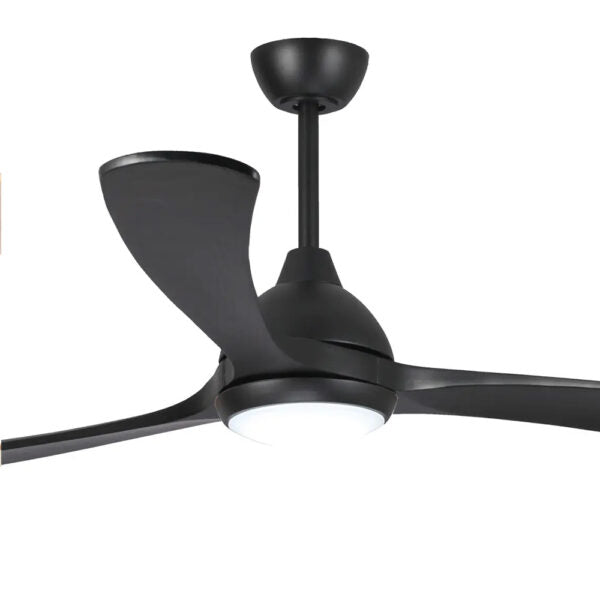 Sanctuary DC Ceiling Fan with CCT LED Light – Black 70″