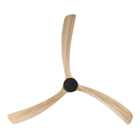 Sanctuary DC Ceiling Fan – Black with Natural Blades 86″