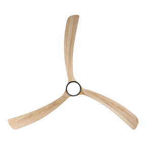 Sanctuary DC Ceiling Fan with CCT LED Light – Black with Natural Blades 86″