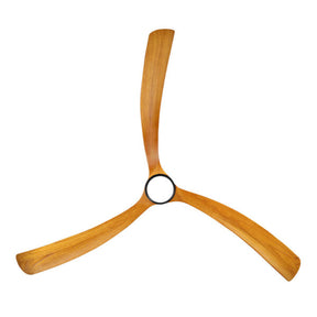 Sanctuary DC Ceiling Fan with CCT LED Light – Black with Teak Blades 92″