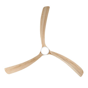 Sanctuary DC Ceiling Fan with CCT LED Light – White with Natural Blades 92″