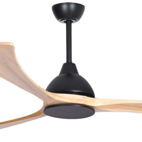 Sanctuary DC Ceiling Fan – Black with Natural Blades 86″