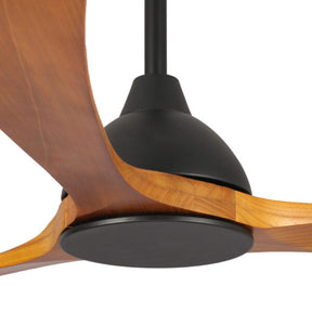Sanctuary DC Ceiling Fan – Black with Teak Blades 70″