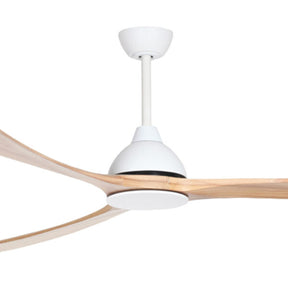 Sanctuary DC Ceiling Fan – White with Natural Blades 92″