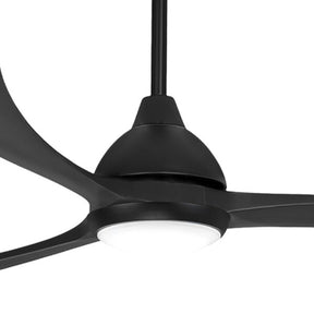Sanctuary DC Ceiling Fan with CCT LED Light – Black 86″