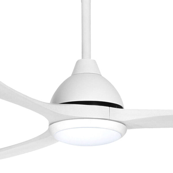 Sanctuary DC Ceiling Fan with CCT LED Light – White 86″