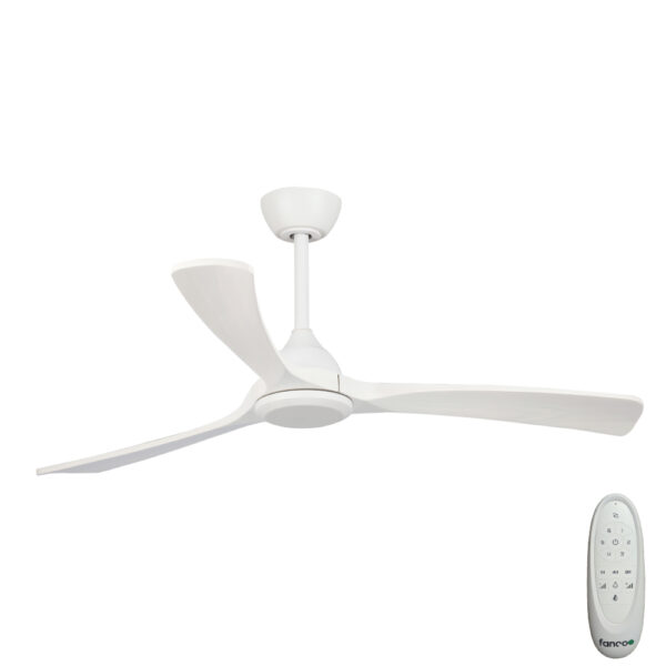 Sanctuary DC Ceiling Fan with Remote Control – White 52″